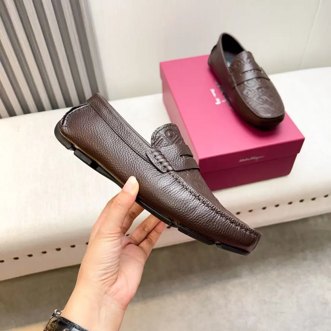 Men's men's shoes 💰620 Ferragamo new high-end quality 🔥 imported lychee pattern ➕ cowhide lining size 38-45